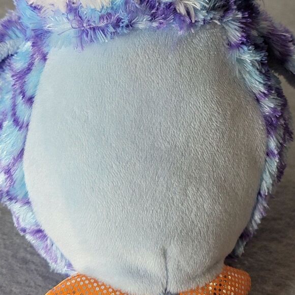 Winkeez Wisdom The Owl Plush Stuffed Blue and Purple 8 inch 2021 Wise MVP Brand - Picture 5 of 9